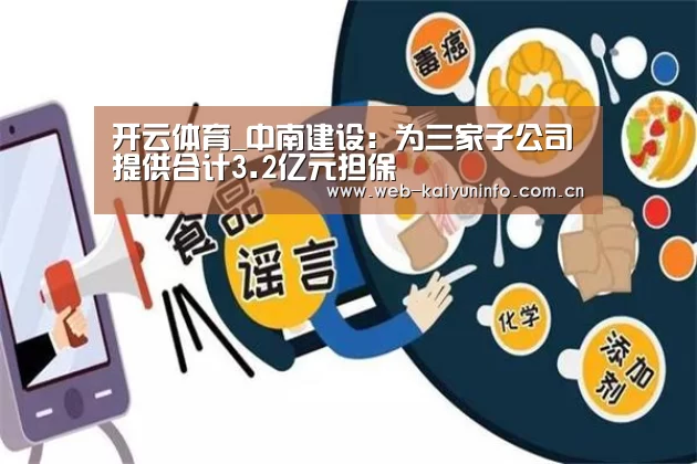 开云体育_中南建设:为三家子公司提供合计3.2亿元担保(图2) 开云体育